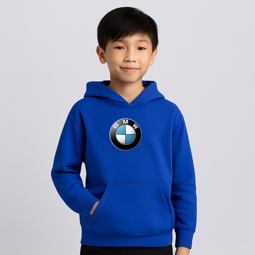 Youth Kids BMW Motorsports Car Pullover Hoodie
